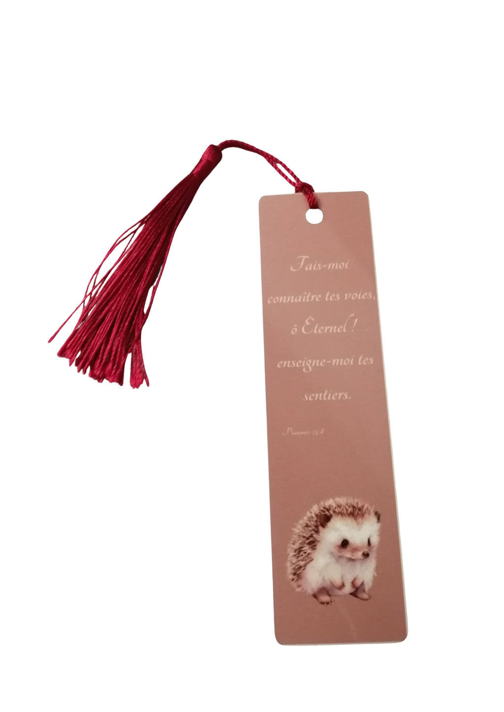Marque page métal avec pompon - Fais moi connaître tes voies