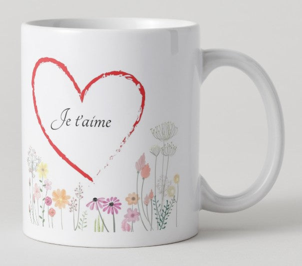 Mug - fête des mères avec coeur