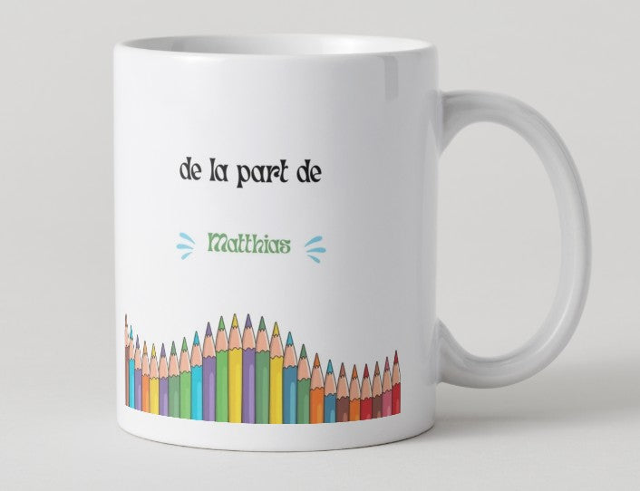 Mug "Merci Maîtresse pour cette année"
