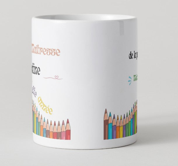 Mug "Merci Maîtresse pour cette année"