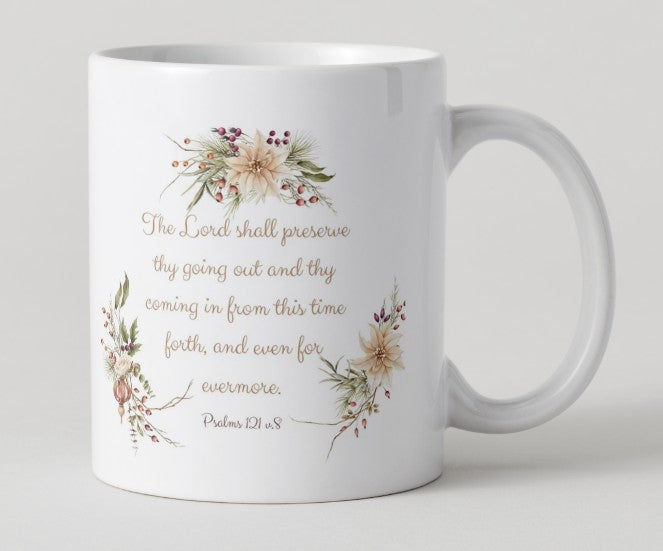 Mug - Happy New Year - The Lord shall preserve thy going out and thy coming....