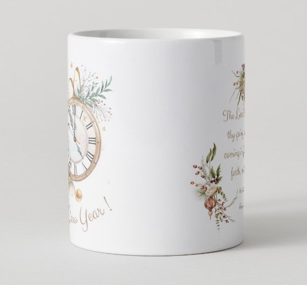 Mug - Happy New Year - The Lord shall preserve thy going out and thy coming....