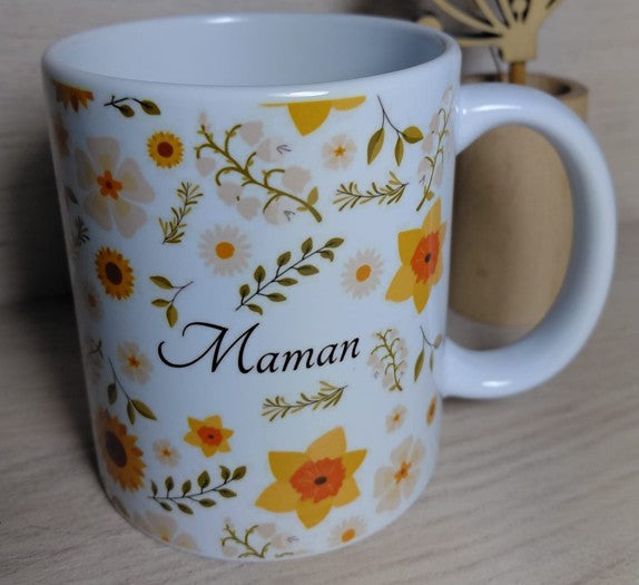 Mug - Maman Bonne fête - Fête des mères - fleurs 360