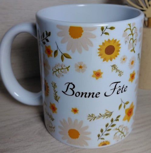 Mug - Maman Bonne fête - Fête des mères - fleurs 360