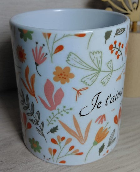 Mug - Maman je t'aime beaucoup - fête des mères - fleurs 360