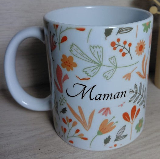 Mug - Maman je t'aime beaucoup - fête des mères - fleurs 360
