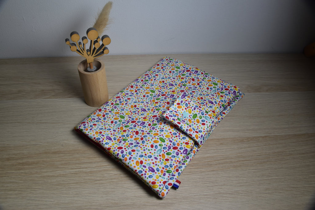 Protège carnet de santé - tissus OEKO-TEX multi couleur