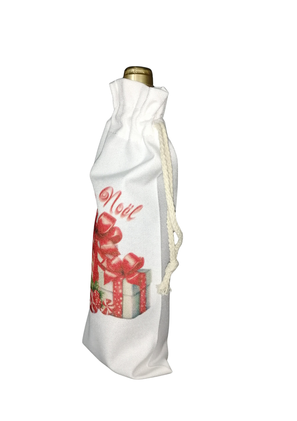 Sac à Bouteille - Joyeux Noël avec cadeaux