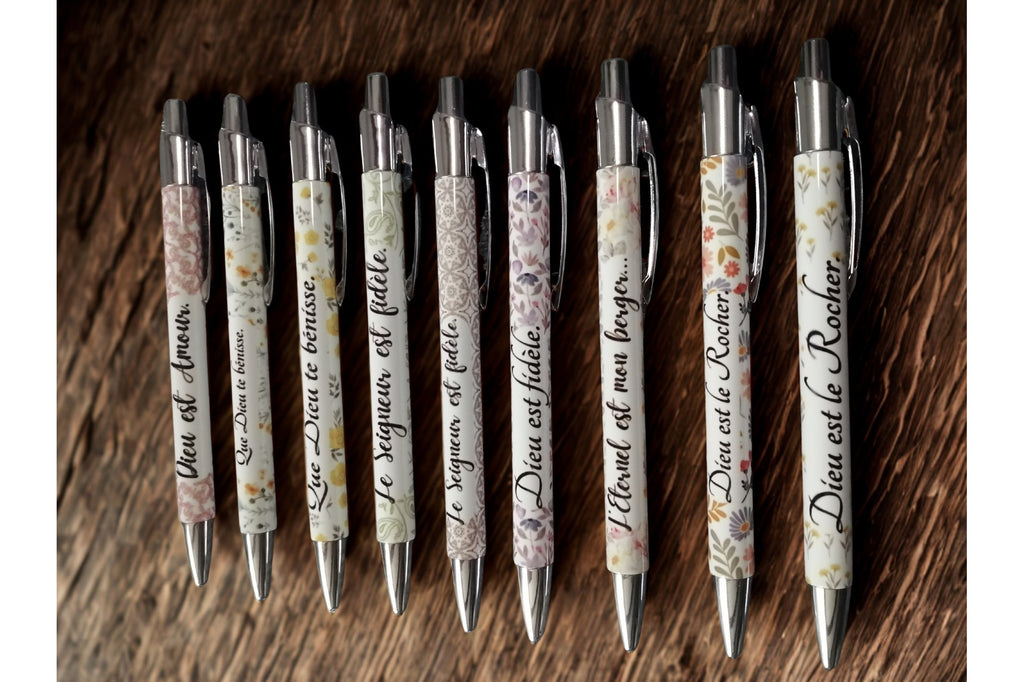 Stylo à bille personnalisé - avec verset biblique