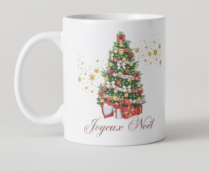Mug "Joyeux Noël" avec sapin