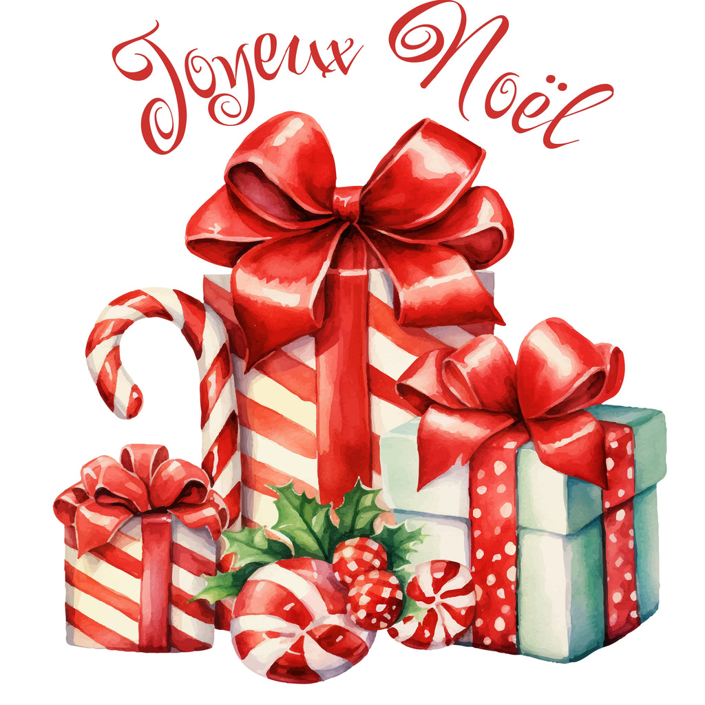 Sac à Bouteille - Joyeux Noël avec cadeaux