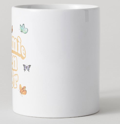 Mug - Fête des Grands-mères - "Mamie en Or" avec papillon