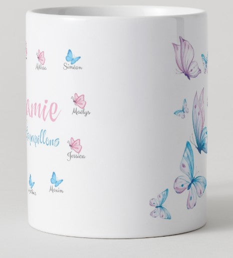 Mug - Fête des Grands-mères - Mamie et ses petits papillons