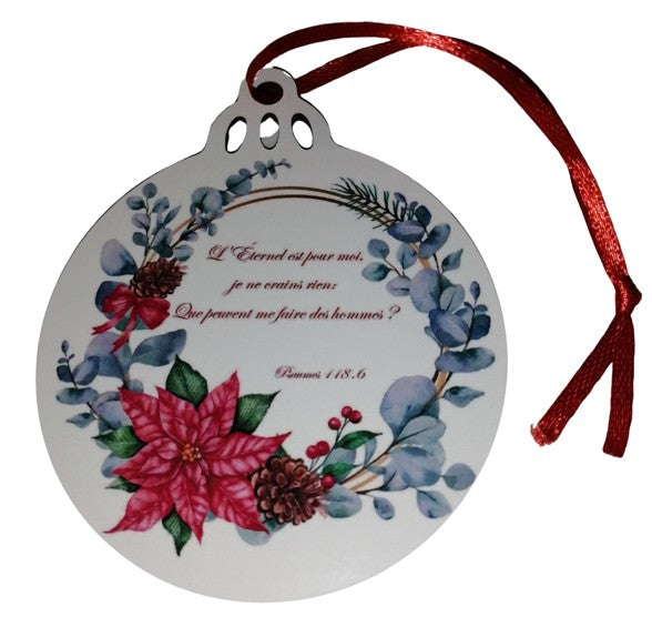 Médaillon de Noël - "L'Eternel est pour moi..."