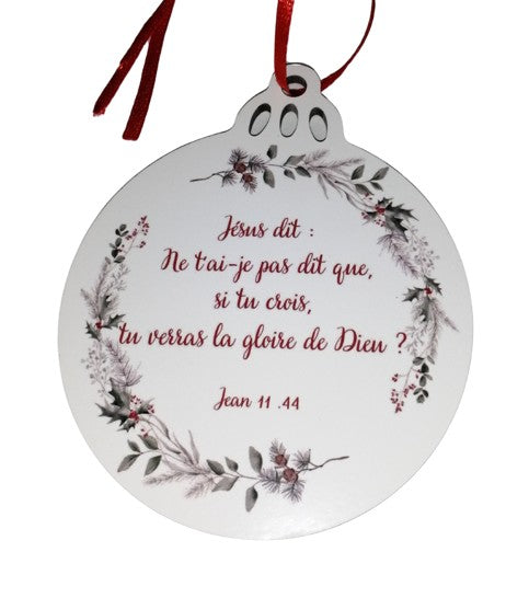 Médaillon de Noêl - "Si tu crois..."