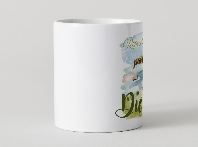 Mug "Repose toi paisiblement sur Dieu"