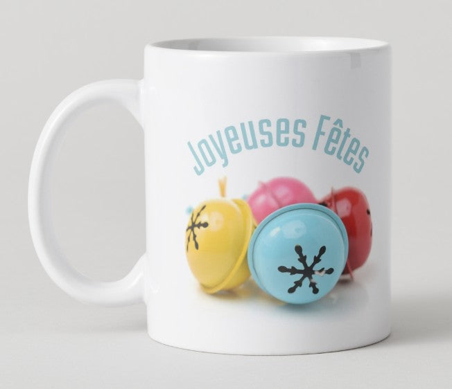 Mug "Joyeuses Fêtes" avec grelots